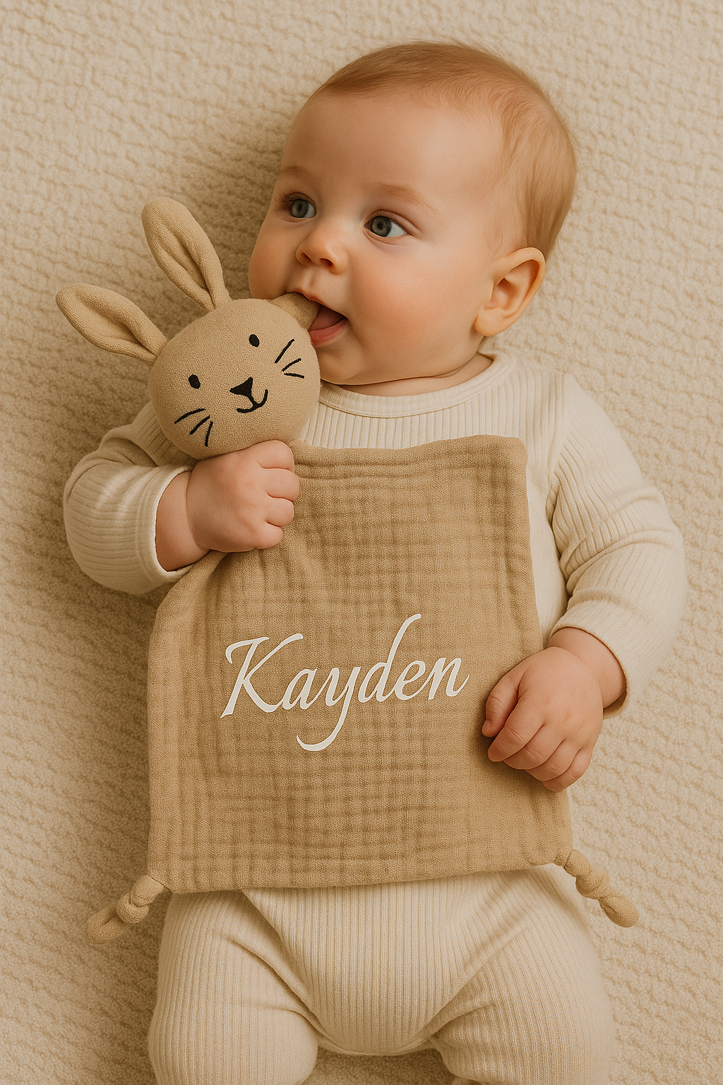 Doudou Lapin Doux et Personnalisé