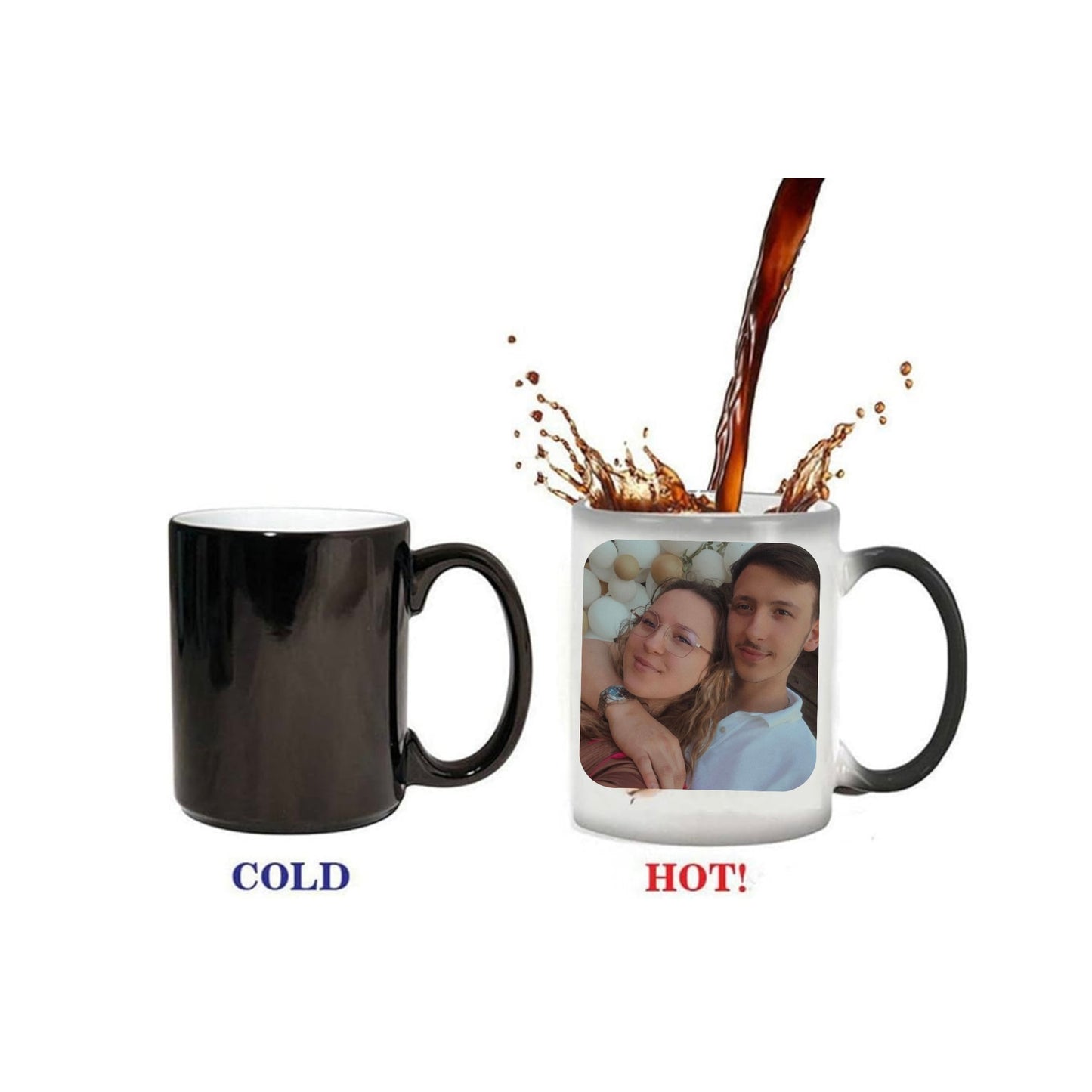 Mug Magique Personnalisé avec Photo - Surprenez vos proches !