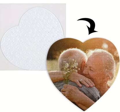 Puzzle personnalisé en forme de cœur - Un cadeau unique et sentimental