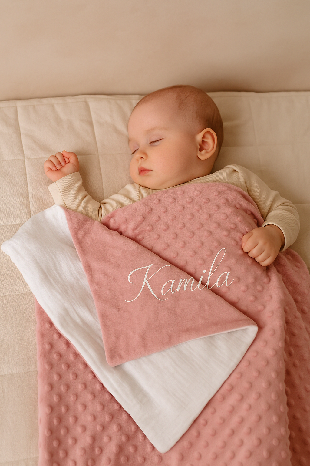 Couverture Bébé sans ouate Personnalisée Fait Main