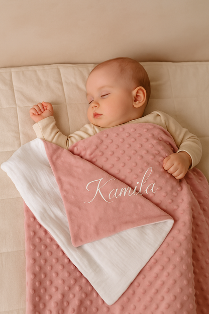 Couverture Bébé sans ouate Personnalisée Fait Main
